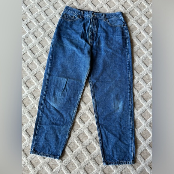 Vintage 90’s Levi’s 560 Loose Fit Straight Leg Blue Denim Jeans Size 14 MIS S - Picture 6 of 16